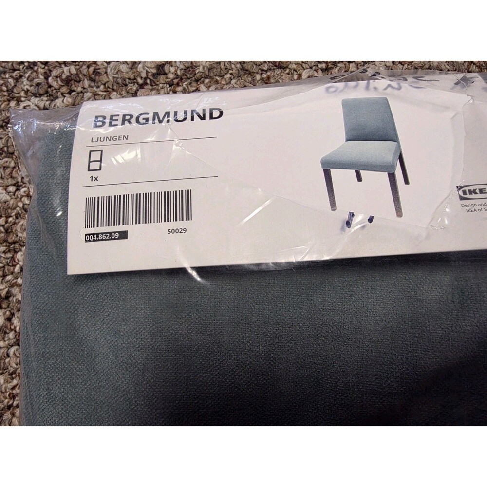 IKEA BERGMUND Chair Cover Ljungen Aqua Green 004.862.09 NEW - Picture 3 of 4